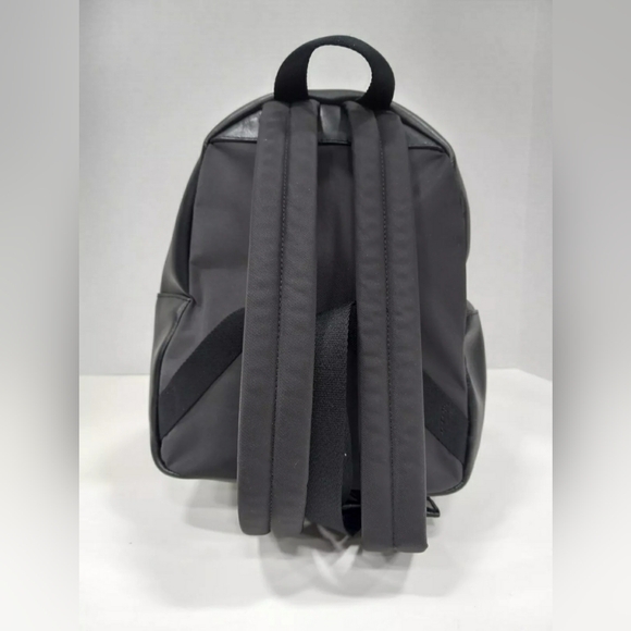 Coach Zebra Animal Print Black & White Mini Charlie Leather Backpack - Picture 3 of 6